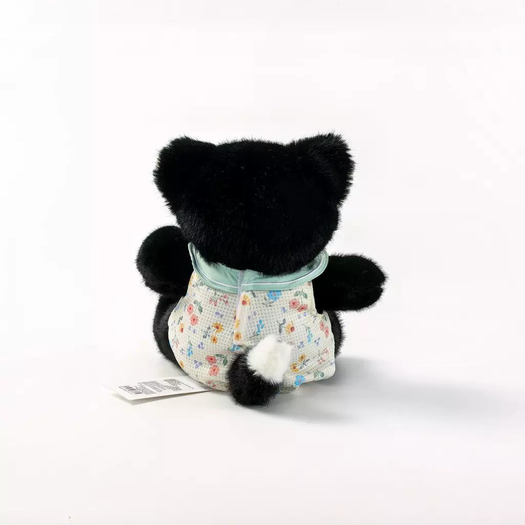 Fina Kleintier Plüschspielzeug Schwarze Katze (Schwarz)