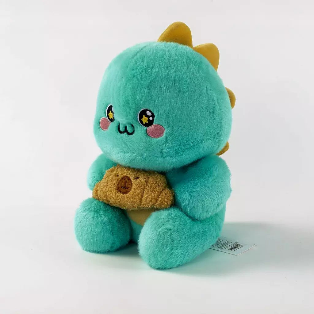 Niedlicher Sitzdrache Gugu, 30 cm Plüschspielzeug (Türkis)
