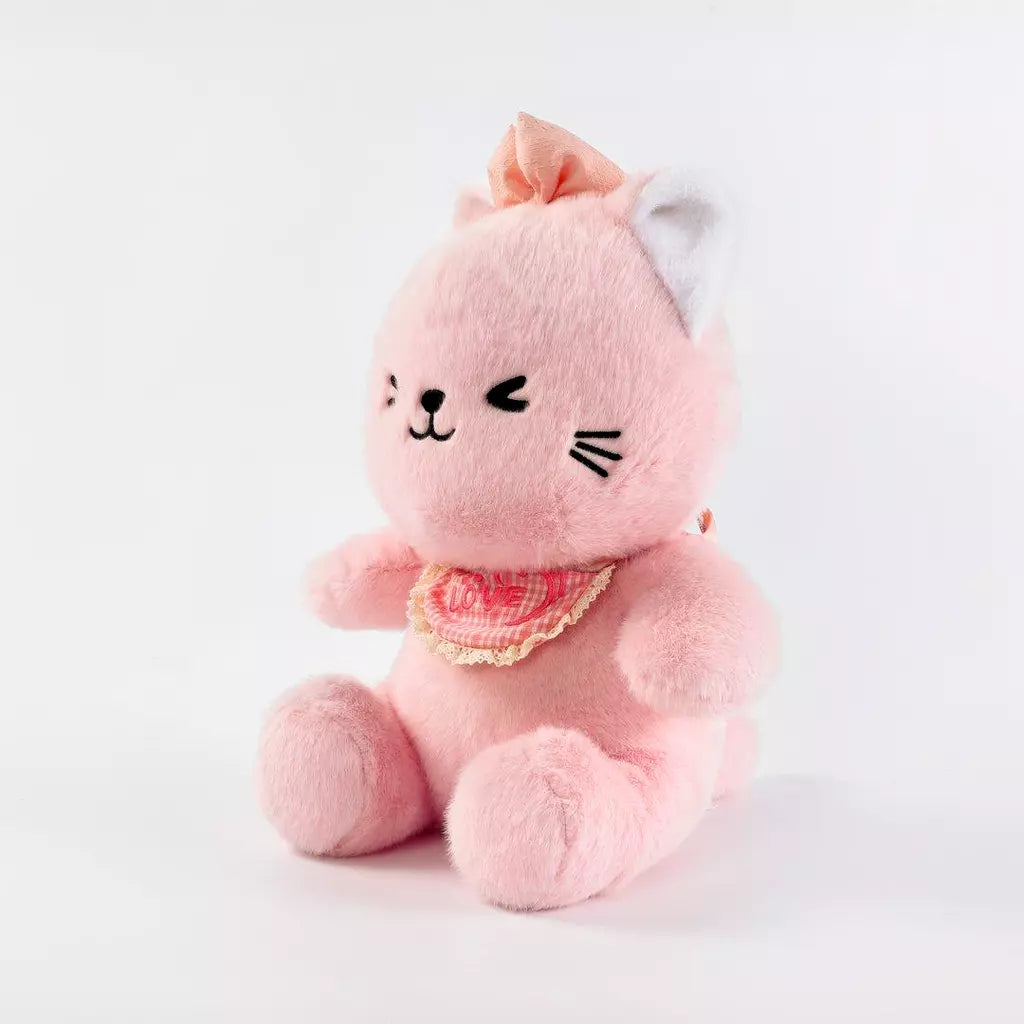 Niedliche sitzende ANNE-Katze, 30 cm (Pink)