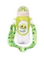 Trinkflasche aus Kunststoff, 400 ml mit Avocado-Design (Grün)