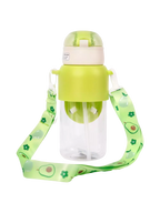 Trinkflasche aus Kunststoff, 400 ml mit Avocado-Design (Grün)