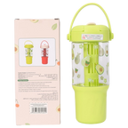Wasserflasche aus Kunststoff 800 ml mit Avocado-Design (Grün)