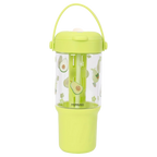 Wasserflasche aus Kunststoff 800 ml mit Avocado-Design (Grün)