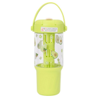 Wasserflasche aus Kunststoff 800 ml mit Avocado-Design (Grün)