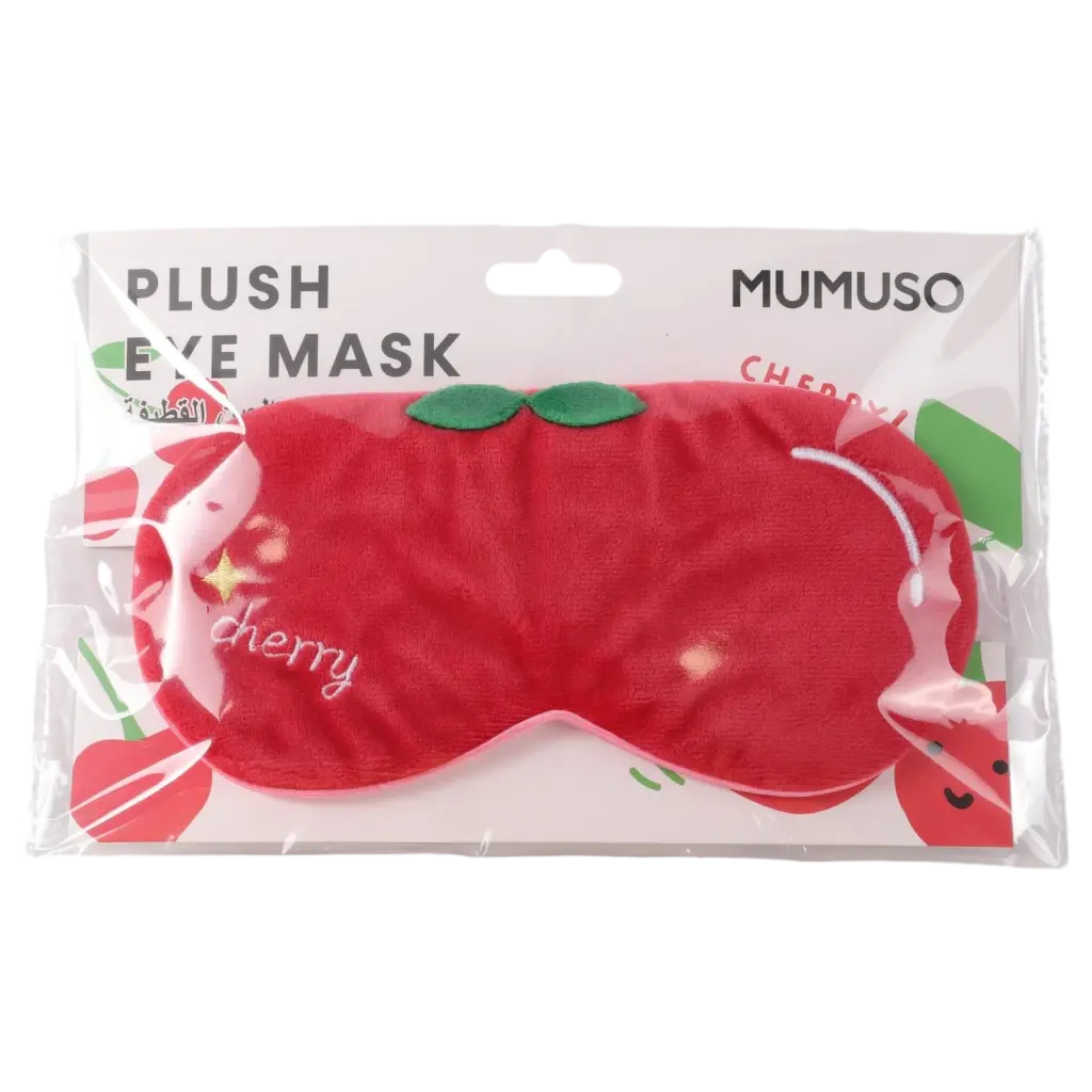 Plüsch-Augenmaske (Kirsche)
