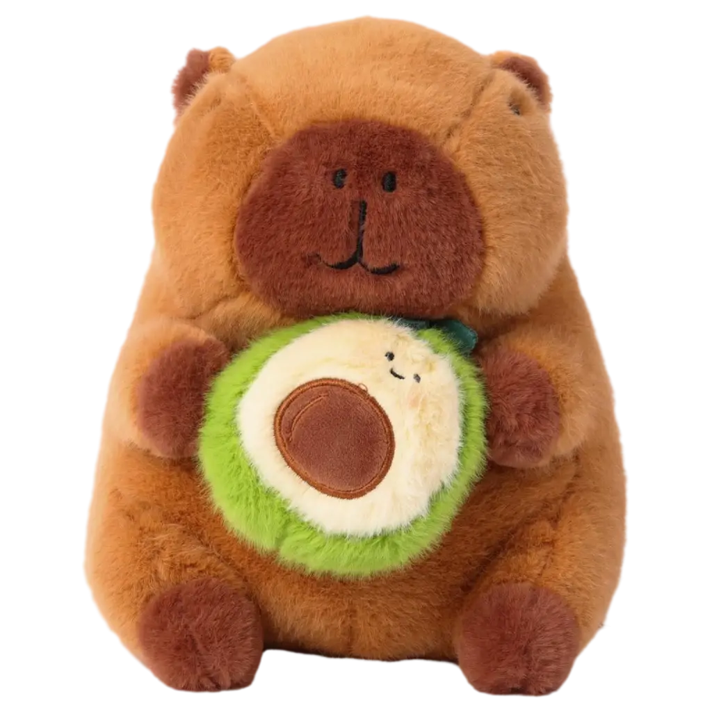 23cm Plüschtier (Wasserschwein mit Avocado)