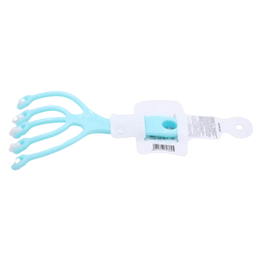 Körpermassagegerät in Handform mit vier Rollen (Blau)