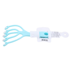 Körpermassagegerät in Handform mit vier Rollen (Blau)