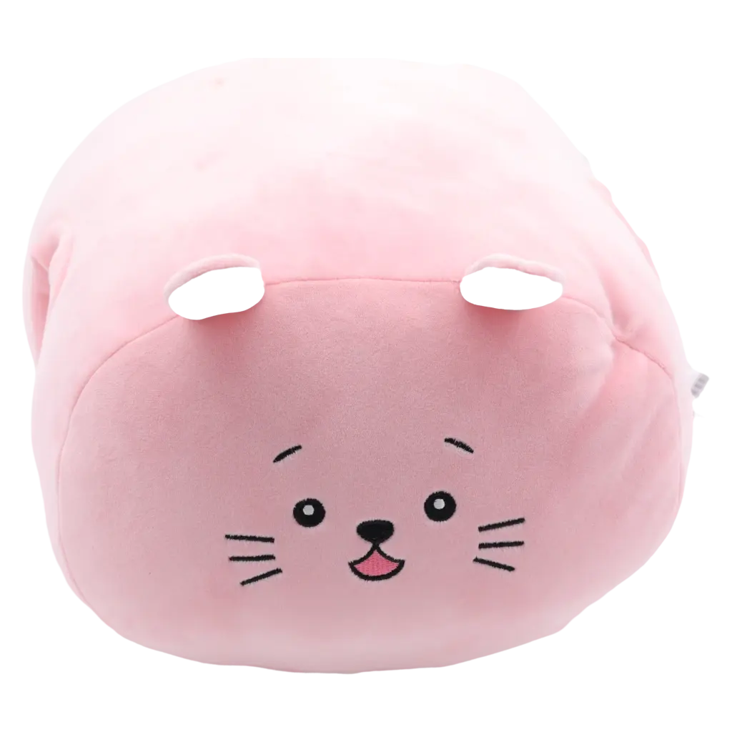 Handwärmekissen aus Plüsch mit Katzen-Design (Rosa)
