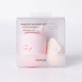 2-teiliges Make-up Schwämmchen-Set aus Silikon/Polyurethan (Rosa)