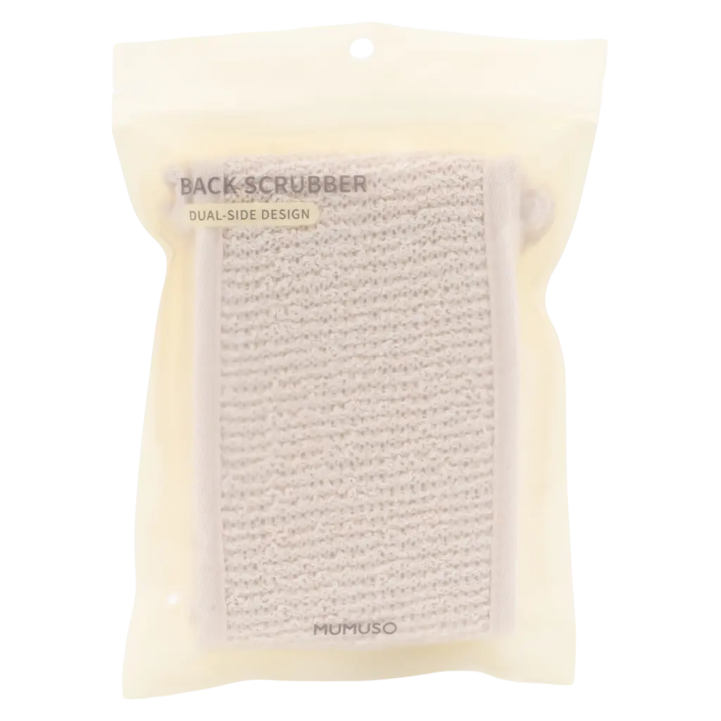 Rückenschrubber mit doppelseitigem Design für die Rückenreinigung (Beige)