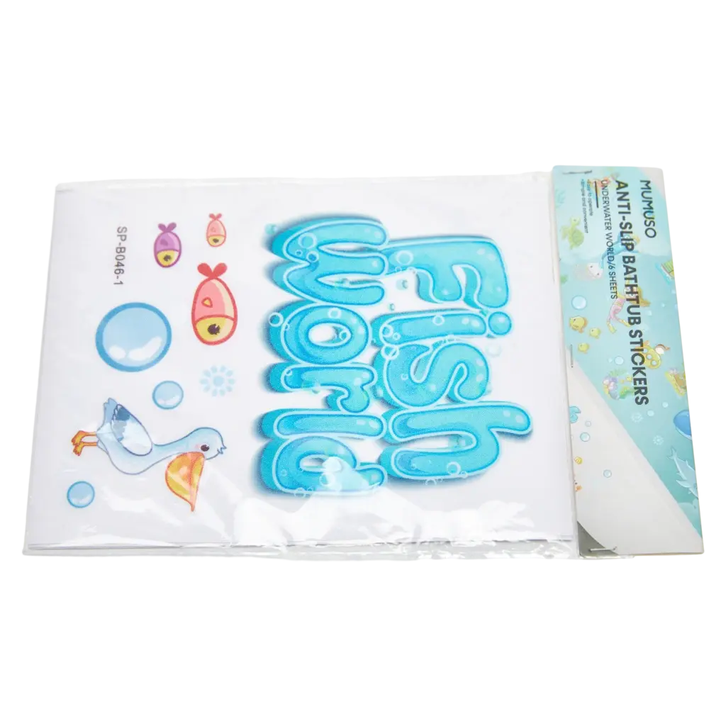6-Blatt PVC Anti-Rutsch Badewannen-Aufkleber mit Unterwasser-Design (Mehrfarbig)
