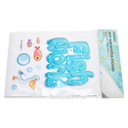 6-Blatt PVC Anti-Rutsch Badewannen-Aufkleber mit Unterwasser-Design (Mehrfarbig)