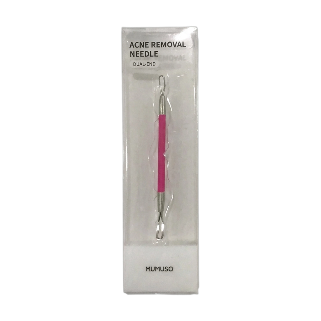 Zweiseitiges Edelstahl-Tool zur Mitesser- und Pickelentfernung (Rose Pink)