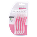 5-teiliges Einwegrasierer-Set für Damen mit Aloe Vera (Weiß/Rosa)