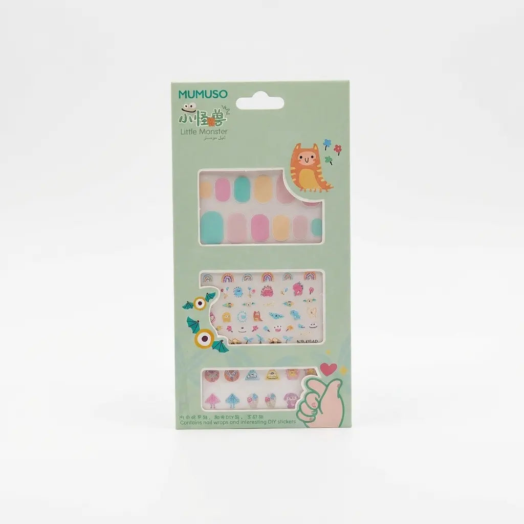 Nail Stickers Set For Kids #05 (Little Monster)