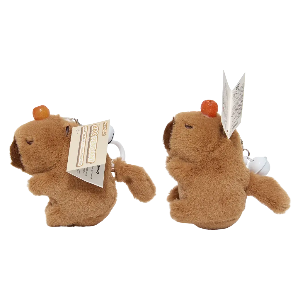 Plüschanhänger aus Polyester mit Capybara-Design (Braun)