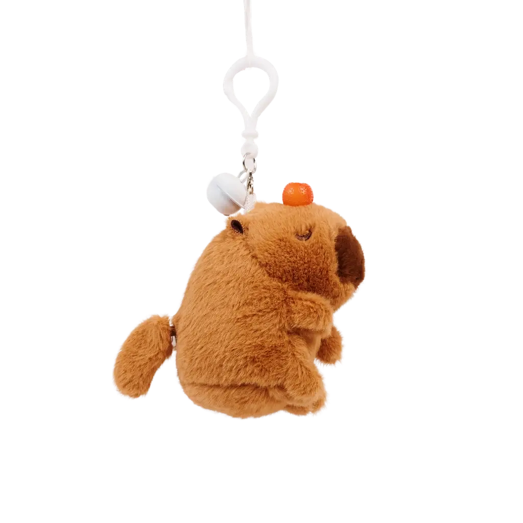 Plüschanhänger aus Polyester mit Capybara-Design (Braun)
