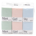 Pocket Taschentücher aus natürlichem Zellstoff, kompakt (Sky/Girl/Mint)