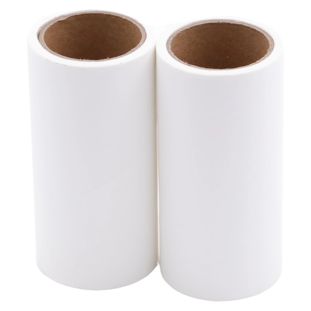 2er-Set Ersatzrollen für Flusenroller aus Papier, stark klebend (Weiß)