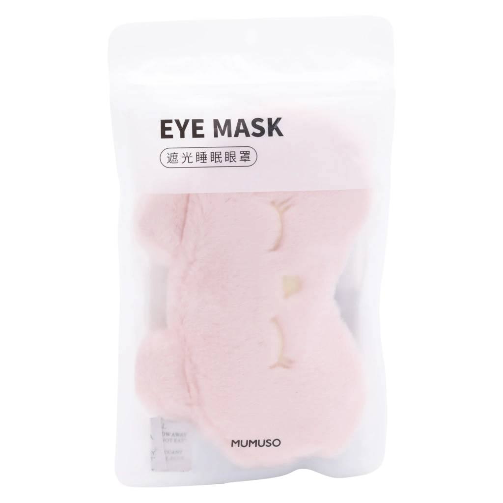 Schlafmaske aus Polyesterfaser mit Katzen-Design (Rosa)
