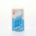 5er-Pack Interdentalbürsten SSS mit feinen Nylonborsten (Blau/Weiß)