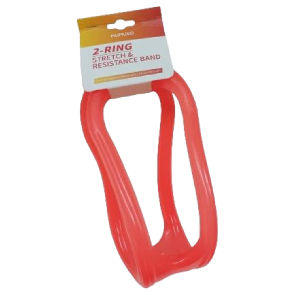 2-Ring-Trainingsband aus Silikon für Krafttraining und Dehnung (Orange)
