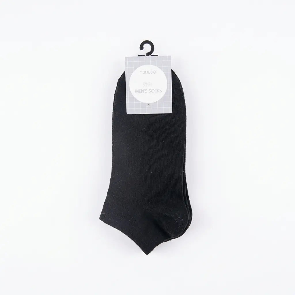 3er-Pack Herren Sneakersocken Baumwollmischung Low-Cut (Schwarz)