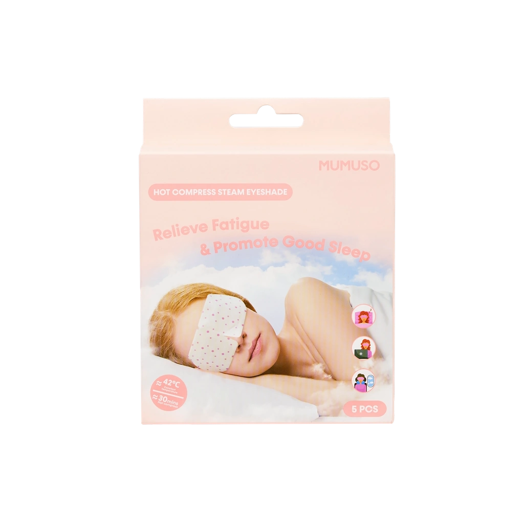 5er-Pack selbstwärmende Dampf-Augenmaske aus Wufang-Stoff und Baumwolle für Erwachsene (Pastell)