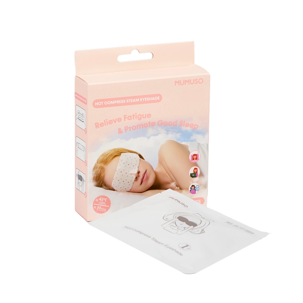 5er-Pack selbstwärmende Dampf-Augenmaske aus Wufang-Stoff und Baumwolle für Erwachsene (Pastell)