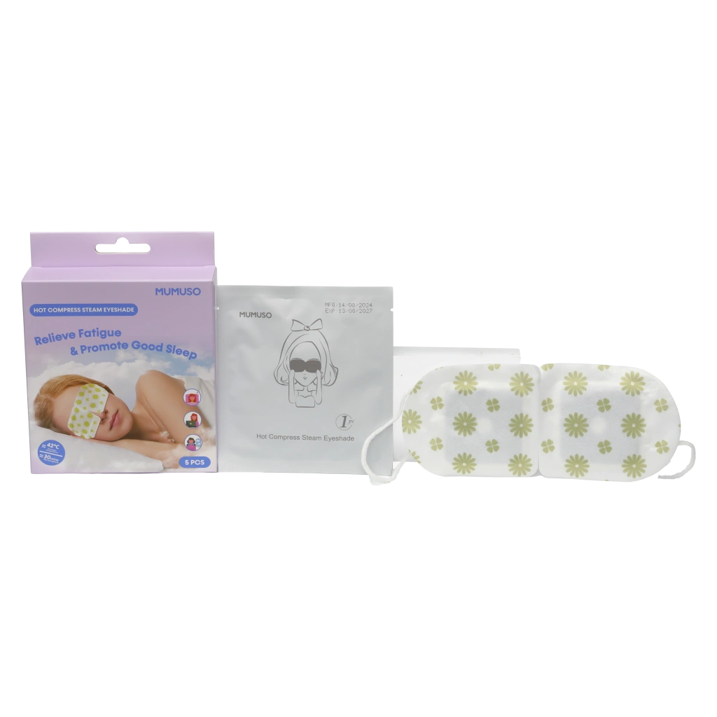 5er-Pack Dampf-Augenmaske mit Lavendelduft zur Entspannung (Weiß/Grün)