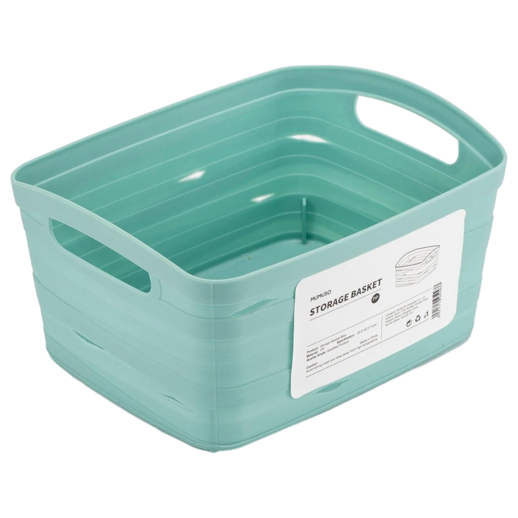 Aufbewahrungskorb aus Polypropylen für Kleidung und Haushalt (Blau)