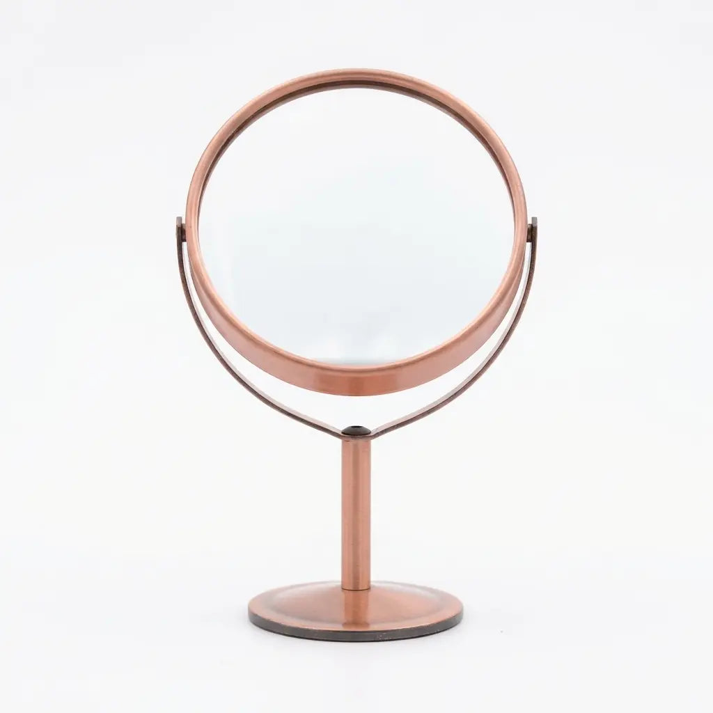 Ovalliger Standspiegel im Vintage-Look aus PP, 134 g (Kupfer)