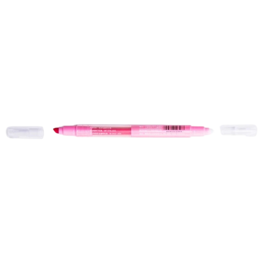Doppelseitiger Textmarker mit fluoreszierender Tinte (Pink)