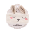 Haarband aus Mikrofaser mit Hasen-Design (Weiß) für Gesichtspflege und Styling