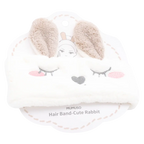 Haarband aus Mikrofaser mit Hasen-Design (Weiß) für Gesichtspflege und Styling