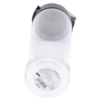 Trinkflasche aus Kunststoff mit Flip-Verschluss, 800 ml (Transparent/Schwarz)