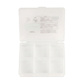 Transparente Aufbewahrungsbox mit 6 Fächern für Tabletten und Schmuck (Transparent)