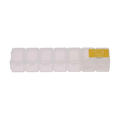 7-Tage-Pillenbox zur Tablettenaufbewahrung, kompakt und transparent (Transparent)