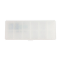 Aufbewahrungsbox mit 12 Fächern, tragbar und transparent (Transparent)