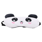 Schlafmaske aus Polyesterfaser mit Panda-Design (Weiß/Schwarz)