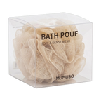 Dusch-Pouf aus weichem Netz, Soft &amp; Dense Mesh (Rosa/Offwhite)