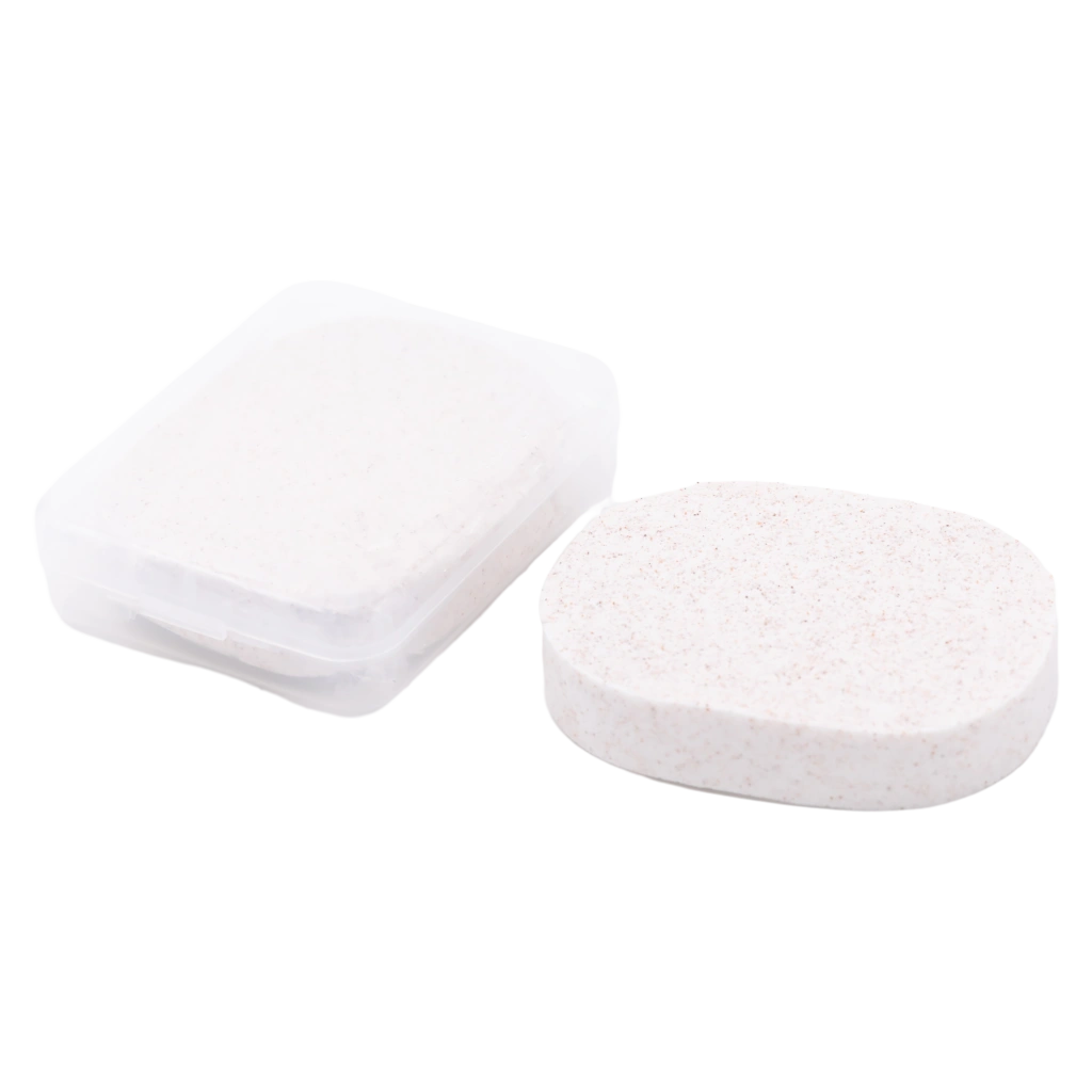 2-teiliges Gesichtsreinigungsschwamm-Set mit Walnussextrakt (Natur)