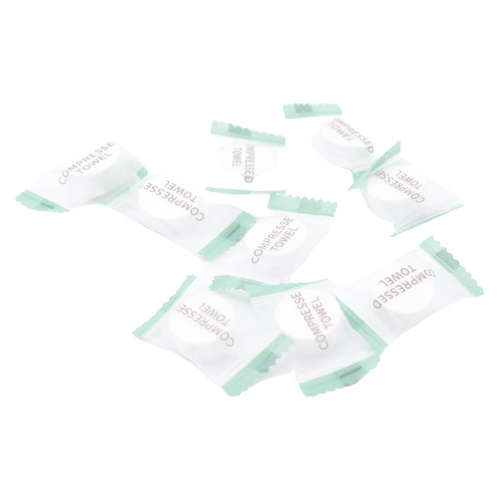 35er-Pack komprimierte Einweg-Gesichtshandtücher, kompakt (Weiß)