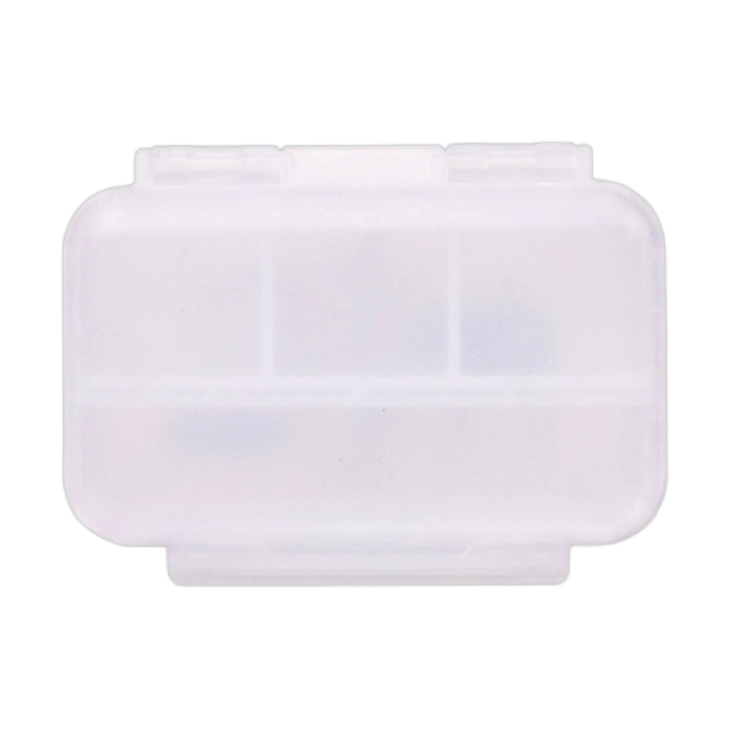 Faltbarer Organizer mit 6 Fächern, transparent