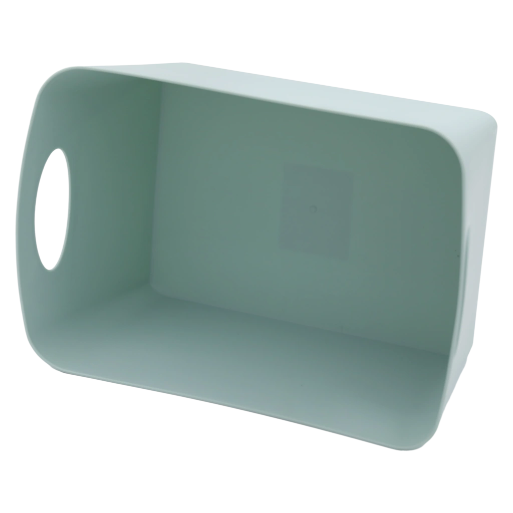 Großer Aufbewahrungskorb aus Kunststoff für Kleidung und Haushalt (Grün)