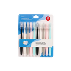10er-Pack Zahnbürsten im Set für die tägliche Mundhygiene (Schwarz/Weiß/Rosa/Hellblau/Mint)