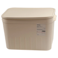 Große Aufbewahrungsbox aus Polypropylen mit Deckel (Beige)