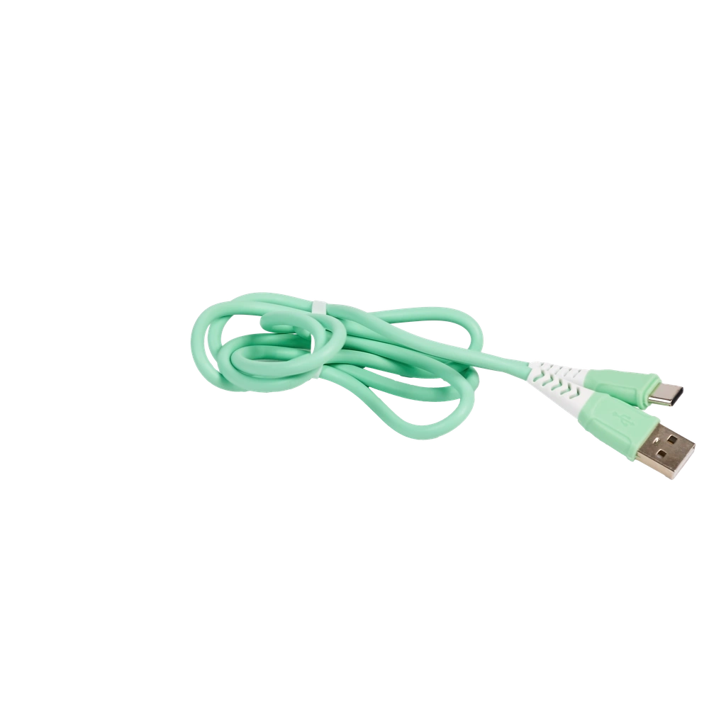 USB-C-Ladekabel aus TPE, 1 m (Grün)