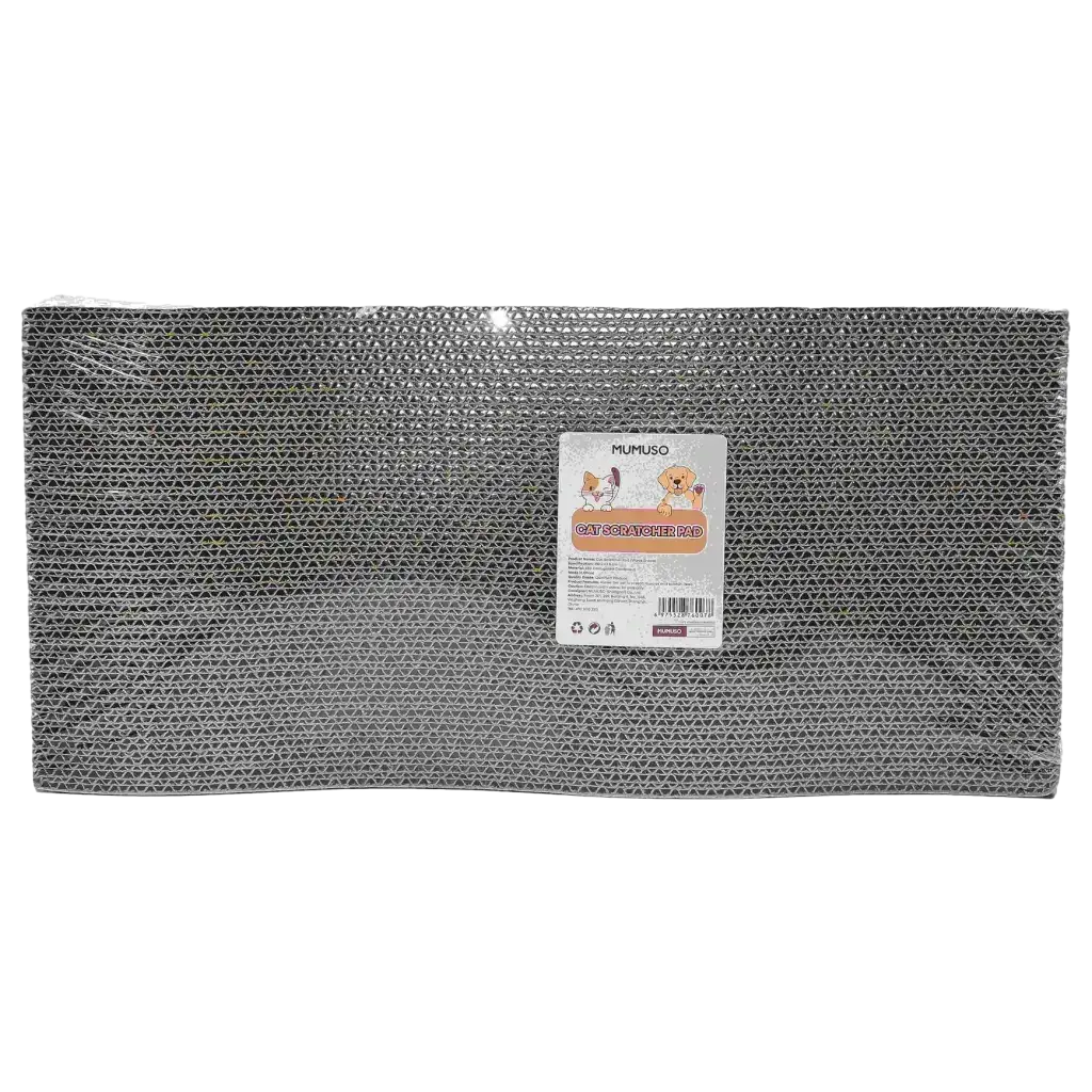 Katzenkratzbrett in Wellenform aus S50 Wellpappe mit Tier-Design (Mehrfarbig)